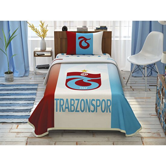 Taç Trabzonspor Striped Pamuk Lisanslı Pike Takımı