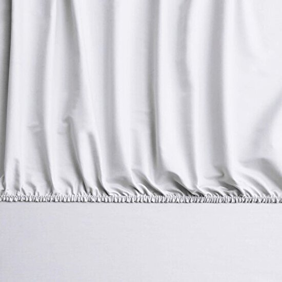 Linens Mix&Match Pamuk Saten Tek Kişilik Lastikli Çarşaf Ekru