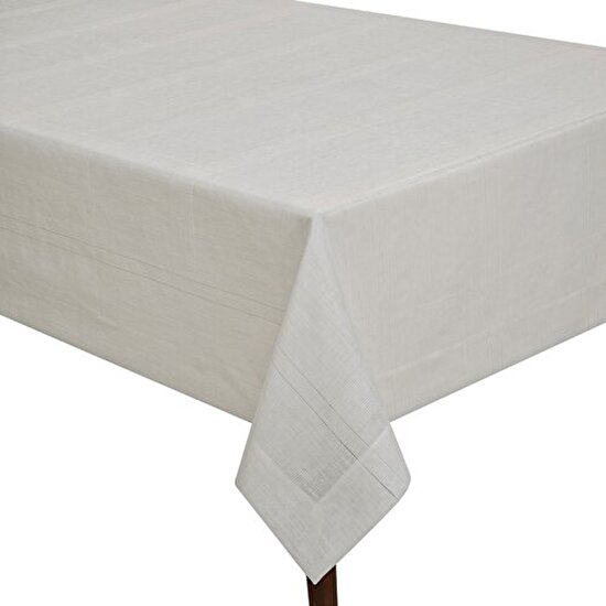Linens Basic 160x300 cm Masa Örtüsü Krem