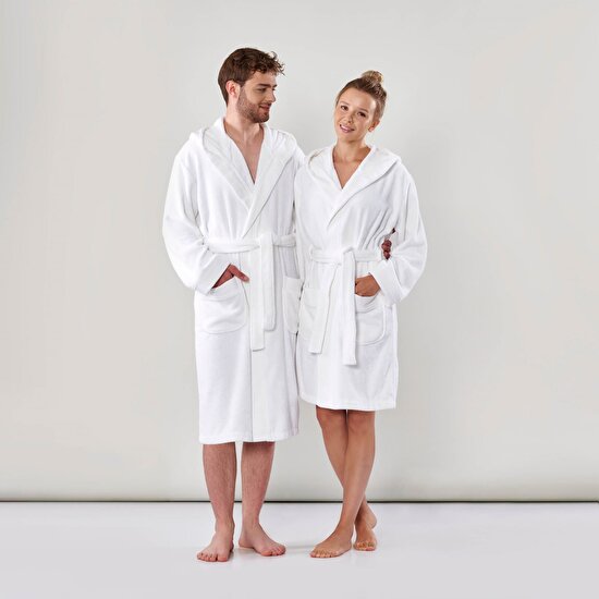 Linens Premium Pamuk XL Bornoz Beyaz