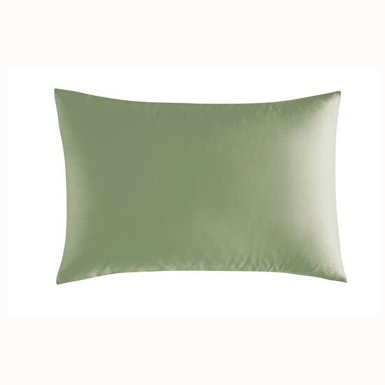 Linens Mix&Match Pamuk Saten 2'li Standart Yastık Kılıfı Seti Koyu Yeşil