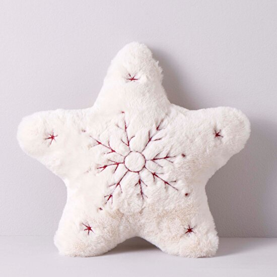 Linens Star 34x34 cm Kırlent Krem