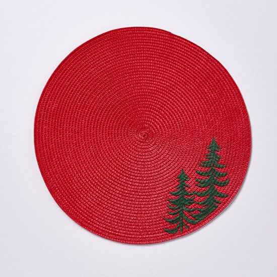 Linens Tree 2'li 38 cm Amerikan Servisi Kırmızı