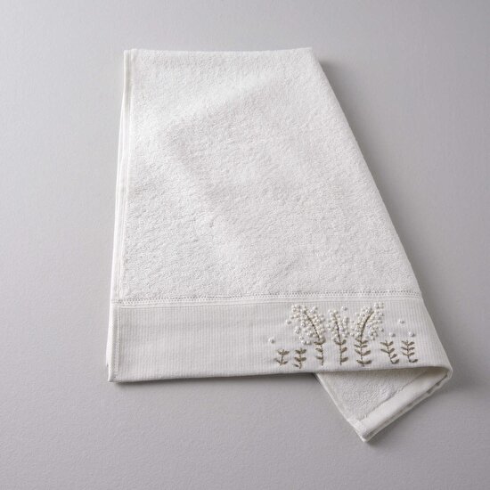 Linens Betty Bambu 50X85 cm Yüz Havlusu Ekru