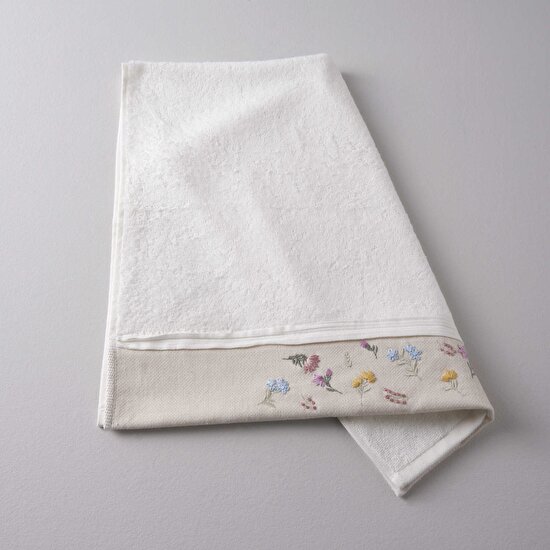 Linens Linda Bambu 50X85 cm Yüz Havlusu Ekru