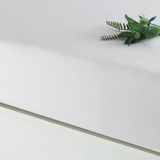Linens Mix&Match Pamuk Saten Süperking Size Lastikli Çarşaf Ekru