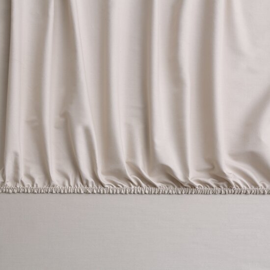 Linens Mix&Match Pamuk Saten Süperking Size Lastikli Çarşaf Taş