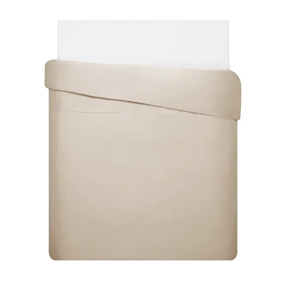 Linens Mix&Match Pamuk Çift Kişilik Saten Nevresim Kılıfı Camel