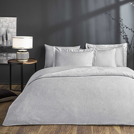 Linens Sc Jakar Wave Nevresim Takımı Çift Kişilik Gri