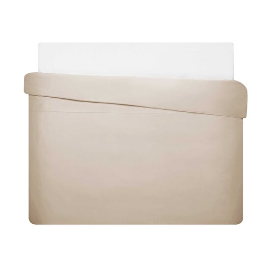 Linens Mix&Match Pamuk Tek Kişilik Saten Nevresim Kılıfı Camel