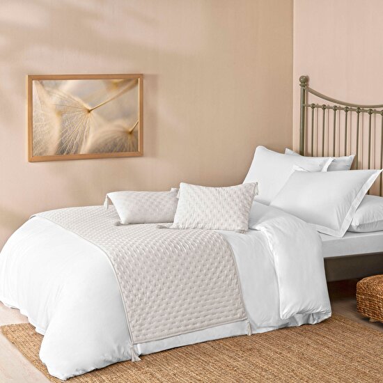 Linens Gardenia Standart Yatak Runner Seti Taş