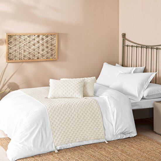 Linens Gardenia Standart Yatak Runner Seti Bej