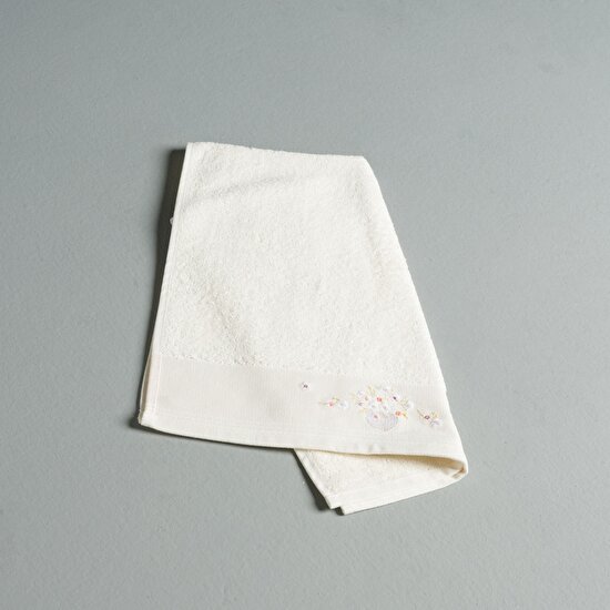 Linens Samira Pamuk 50X85 cm Yüz Havlusu Ekru