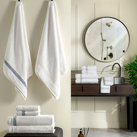 Valeron Helice 90x150 Banyo Havlusu Lacivert