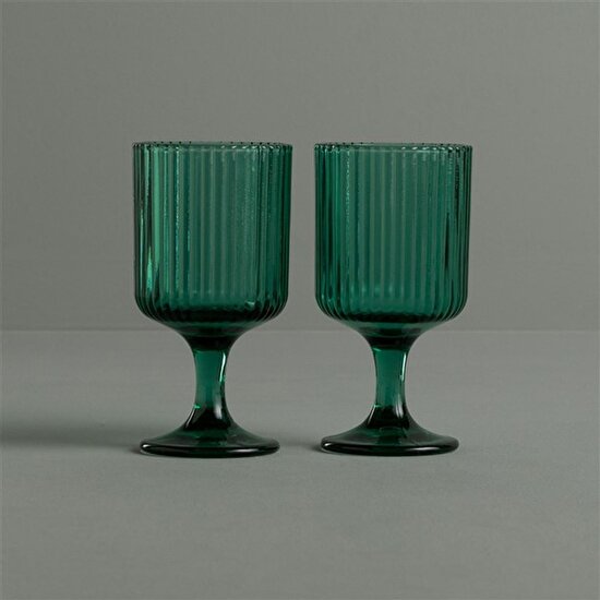 Linens Shelby 2'li 300 ml Kadeh Yeşil