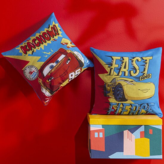 Disney Cars Fast Pamuk Lisanslı Kırlent