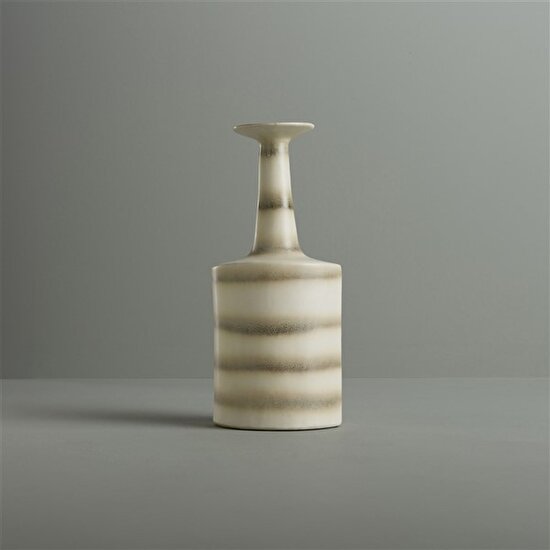 Linens Helix 22x10x16 cm Vazo Vizon Beyaz