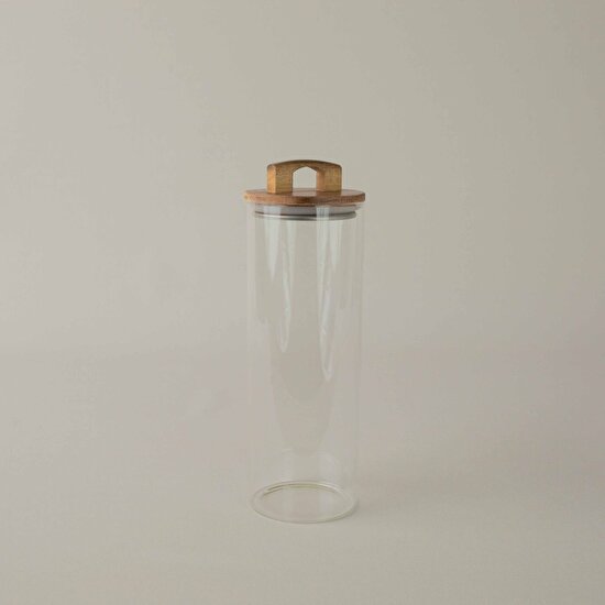 Linens Handle Cam-Akasya Kapak 10x10x30 cm Kavanoz