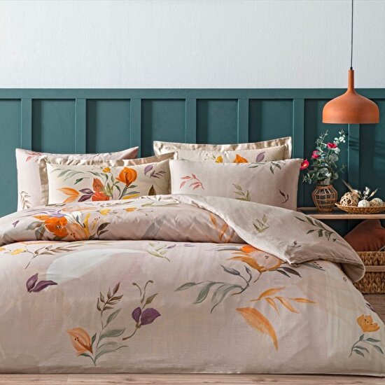 Linens Sc Leina Nevresim Takımı Çift Kişilik Bej