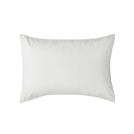Taç Butik Crest Pamuk Yastık Kılıfı Gri