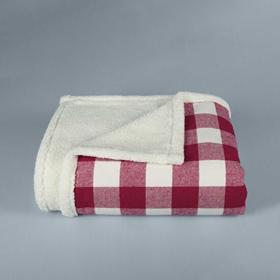 Taç Butik Uludağ Polyester Throw Kırmızı