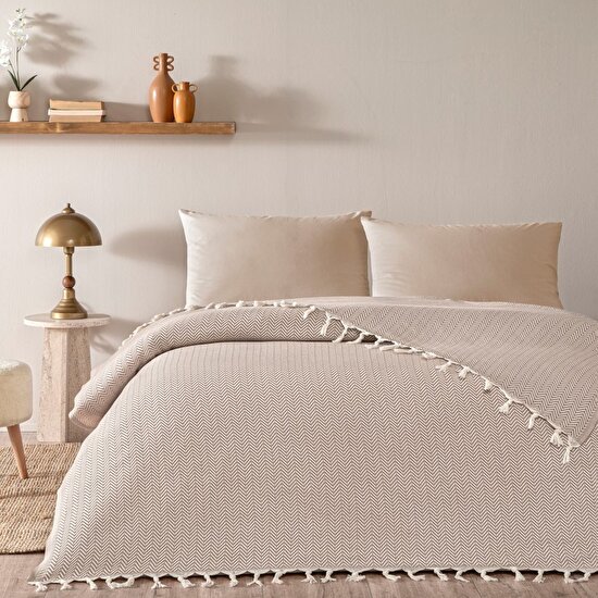 Linens Medley Çift Kişilik Pike Kahve