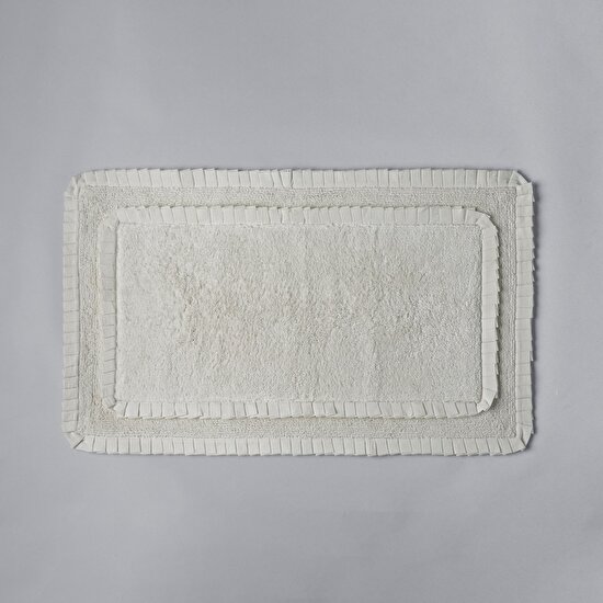 Linens Ruffle 60X100 cm Banyo Paspası Ekru