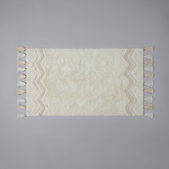 Linens Litzy 60X100 cm Banyo Paspası Ekru