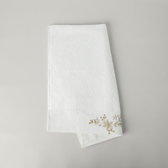 Linens Vınca Pamuk Yüz Havlusu 50X85 Cm Beyaz