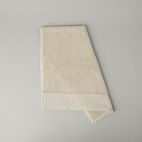 Linens Liona Keten Yüz Havlusu 50x85 Cm Naturel