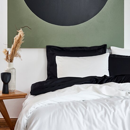 Linens Mix&Match Pamuk Tek Kişilik Saten Nevresim Kılıfı Ekru