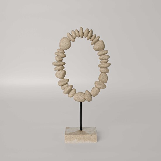 Linens Stone Garland 17x6x34 cm Dekor Naturel