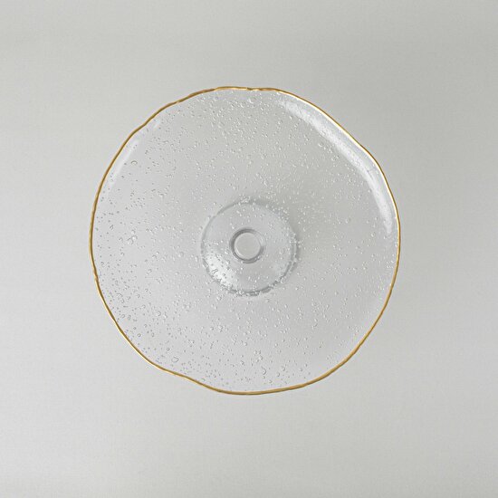 Linens Bubble Ayaklı Servis 33 cm Gold