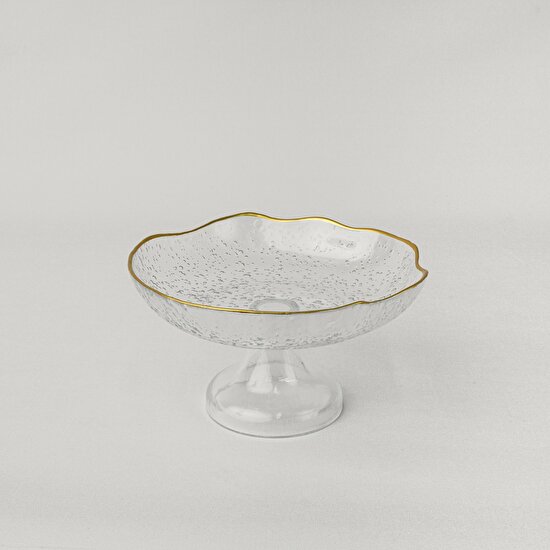 Linens Bubble Ayaklı Kase 23 cm Gold