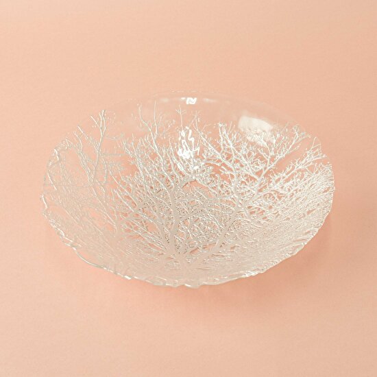 Linens Coral Dekoratif Tabak 33 cm Beyaz
