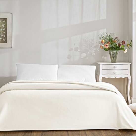 Linens Monty Pamuk Tek Kişilik Pike Beyaz
