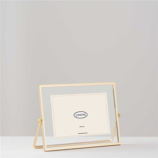 Linens Holly Metal 15x10 cm Çerçeve Gold