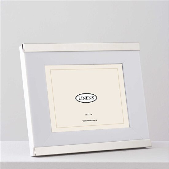 Linens Thick 18x13 cm Çerçeve Gümüş Beyaz
