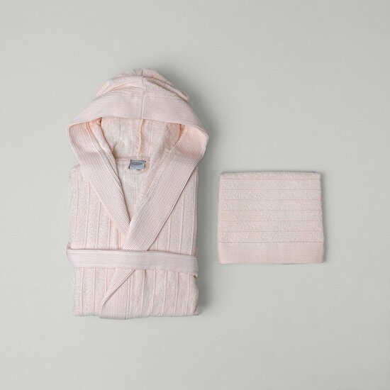 Linens Jolia Pamuk m/l Bornoz Seti Somon