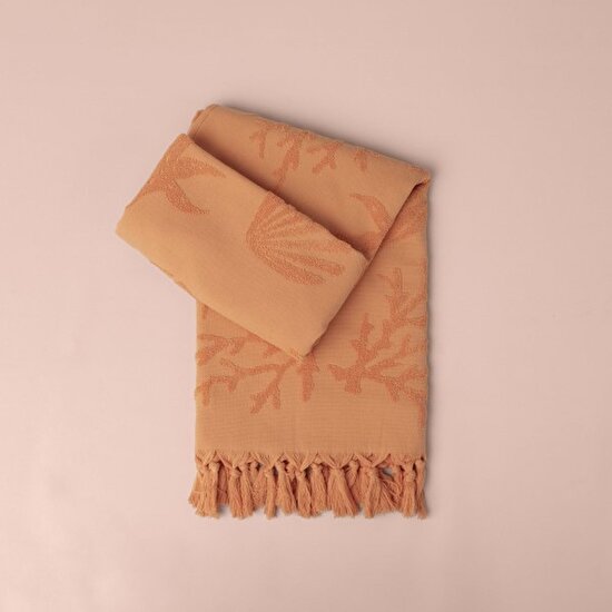 Linens Coral Plaj Havlusu 90X170 cm Somon