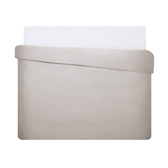 Linens Mix&Match Pamuk Saten Süperking Size Nevresim Kılıfı Taş