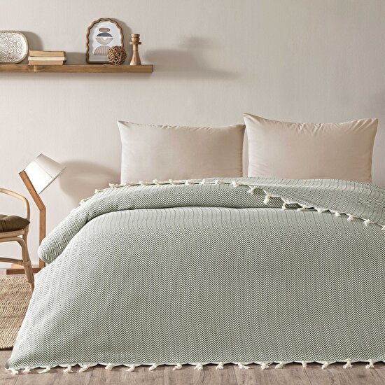 Linens Medley Tek Kişilik Pike Yeşil