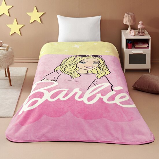 Lisanslı Barbie Malibu Tek Kişilik Battaniye