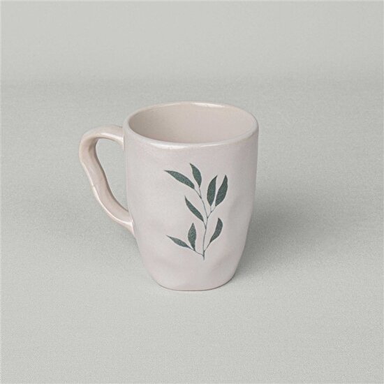 Linens Daphne Seramik 370 ml Kupa Ekru