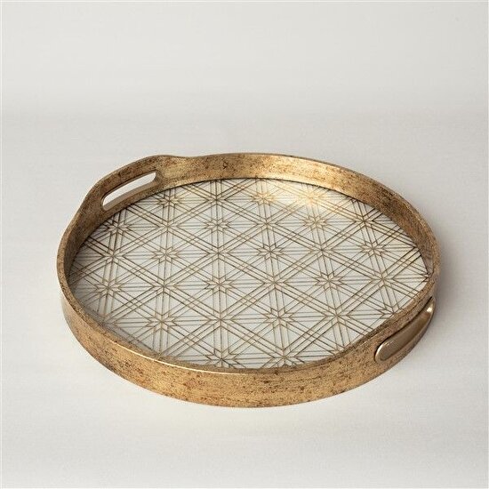 Linens Sutton Pvc-Cam 35 cm Dekoratif Gold