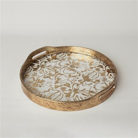 Linens Fleur Pvc-Cam 35 cm Dekoratif Gold