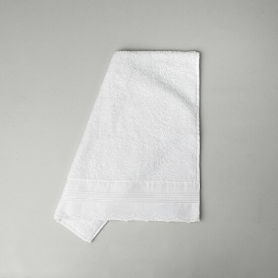 Linens İvory Pamuk Havlu 50X85 cm Beyaz