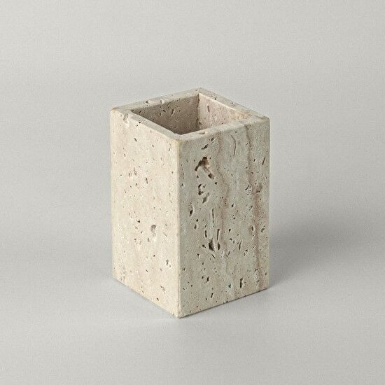 Linens Marble 7x7x11 cm Diş Fırçalık