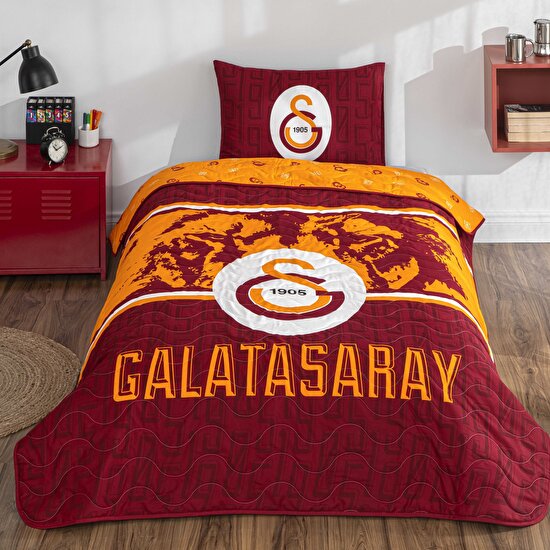 Lisanslı Gs Şanslı Aslan Yatak Örtüsü Tek Kişilik