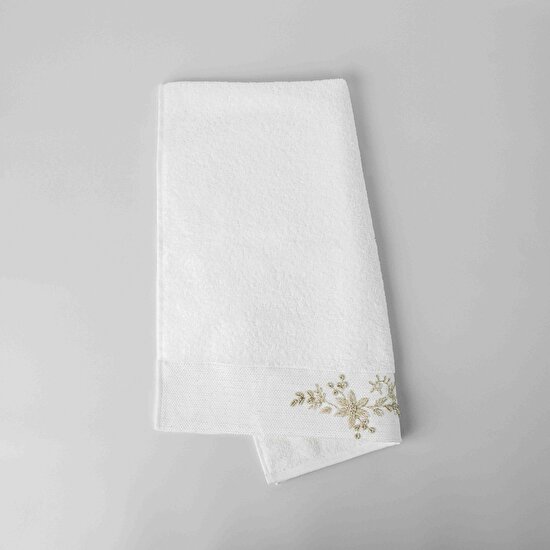 Linens Vınca Pamuk Yüz Havlusu 50X85 Cm Beyaz